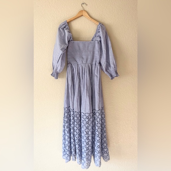FREE PEOPLE Perfect Storm Midi Dress in periwinkle blue, sz MD - Picture 3 of 6